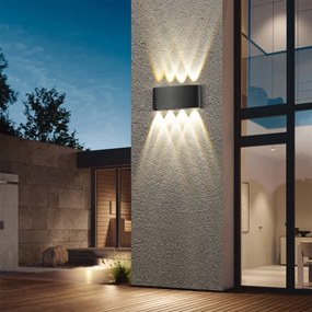 Brilagi - Aplica LED de exterior FLAREBOX LED/8W/230V negru IP65