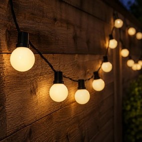 Iluminat pentru petrecere în grădină exterior,20 LED,albcald