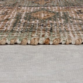 Covor tip traversă kaki țesut manual din amestec de iută 60x230 cm Selena Jute Traditional – Flair Rugs