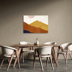 Tablou pe sticlă - Acuarelă munți N⁰1 (70x50 cm)