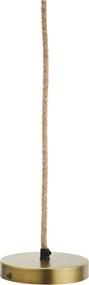 Lustră suspendată din frângie de bumbac împletită manual, D44×H33 cm, „Kashi"