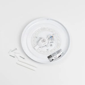 Plafonieră LED, 12W, 230V, Ø 32 cm, taupe/auriu