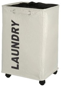 Coș de rufe Wenko Quadro, bej, 79,2 l
