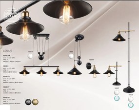 Pendul VINTAGE design deosebit cu inaltime reglabila LENIUS I 15053 GL