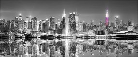 Tablou - New York și zgârie-norii mov (120x50 cm)