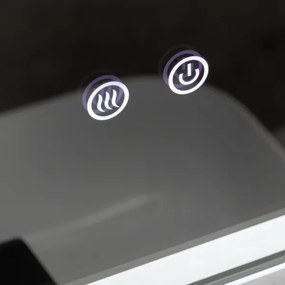 Brilagi - Oglindă de baie BELLA cu LED dimabil, iluminare LED de fundal și încălzire anti-abur, 16W/230V, 60x60 cm, IP44