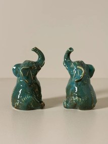 Set 2 piese sare si piper din ceramica , "Elephant"