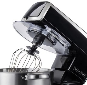 Robot de bucatarie 3in1 Royalty Line PKM2100BG, 2100W Max, 7.5 L, Blender, Mixer planetar, Masina de tocat, 6 trepte+Pulse, Negru