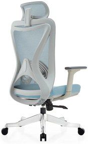 Scaun ergonomic Colin-H, spatar Mesh, sezut, textil, Gri