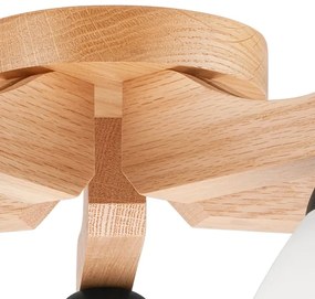 Lustră aplicată ADRIANO 5xE27/60W/230V stejar