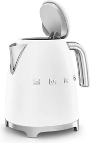 Fierbator electric SMEG KLF03WHEU, 2400W, 1.7 l, Oțel inoxidabil, Filtru lavabil, Auto. off, Alb