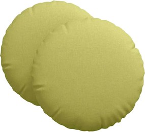 vidaXL Perne de Șezut 2 pcs Verde deschis Ø80 x 29 cm țesătură