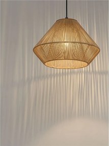 Lustra, Pendul din ratan sintetic pentru exterior Aell maro deschis