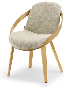 Scaun Lila K (bej + stejar). Promo -14%. 1111104