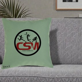 Perna Personalizata CSM Sighetu Marmatiei Sport, 40x40 cm, Verde, Husa Detasabila, Perna Inclusa, BEKZ®