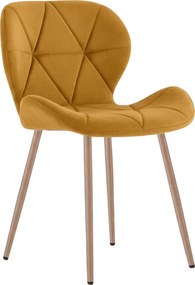 Scaun de masa MANGO VELVET, mustar
