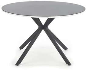 Set masa rotunda Avelar ø120 cm + 4 scaune K333 gri
