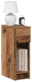 vidaXL Noptiera cu sertar lemn vechi 20x36x60 cm