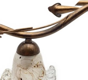 Lustră aplicată ROZETA 3xE14/40W/230V bronz