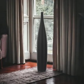 Vază ceramică, negru mat, 70 cm