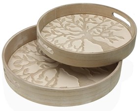 Tava rotunda din lemn 6X35X35