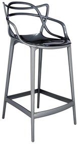 Scaun de bar Masters METAL, h. 65 cm, culori multiple - Kartell Culoare: titan