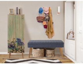 Mobilier pentru hol Feliz 727 (Stejar sonoma + Albastru închis). 1089413