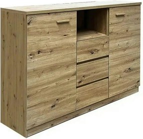 Comoda CANADA CX1, stejar artisan, PAL laminat, 130x42x105 cm