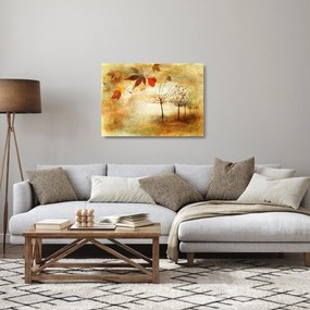 Tablou pe sticlă - Dispoziție de toamnă (70x50 cm)