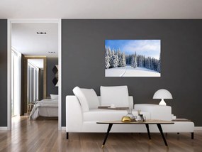 Tablou - Iarna in pădure (90x60 cm)