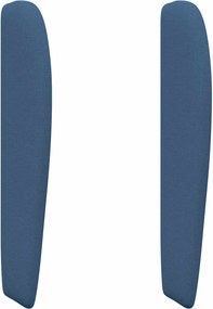 vidaXL Ureche pentru Tăblie albastru 80 x 23 x 6 cm țesătură