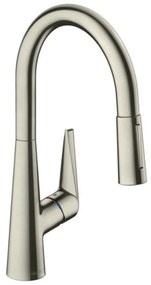 Baterie bucatarie cu dus extractibil crom periat Hansgrohe Talis M51 200 cu 2 jeturi