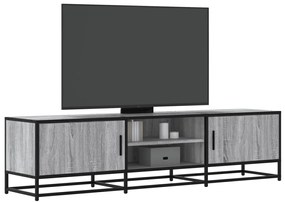 vidaXL Dulap TV gri sonoma, 160x35x41 cm lemn prelucrat și metal