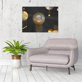 Tablou pe sticlă - Abstract (70x50 cm)