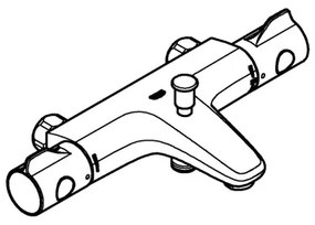 GROHE 34754000 - Baterie termostatică pentru cadă GROHTHERM 800 DN 15 crom lucios