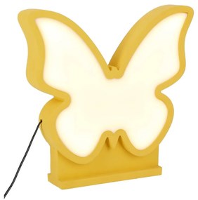 Veioză pentru copii galbenă Butterfly – Candellux Lighting