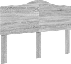 vidaXL Tăblie cap Gri Sonoma 140 cm Lemn compozit