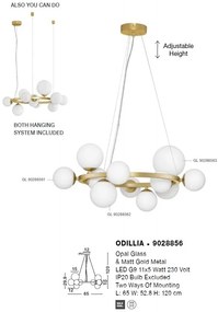 Lustra suspendata design modern decorativ ODILLIA 11L