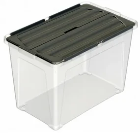 Multibox cu capac atașat Eco 48 l , capac negru, 48 l