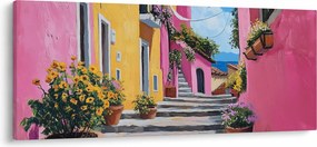 Tablou - Alee roz (120x50 cm)