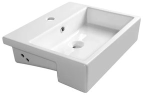 Isvea - Lavoar semi-încăstrat PURITY 50x42 cm ceramică/alb
