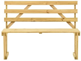Banca de gradina, 120 cm, lemn de pin tratat