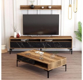Mobilier living Irma (Nuc + Negru). 1089194