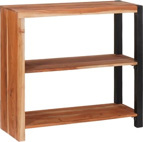 vidaXL Raft pentru cărți Maro 80 x 30 x 75 cm Lemn Solid de Acacia