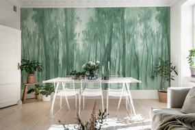 Fototapet, Morning Forest, Green, Rebel Walls