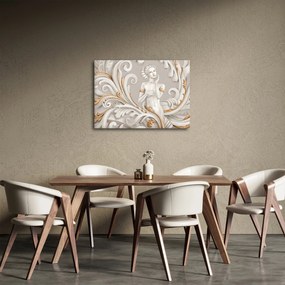 Tablou - Imagine a zeiței într-un fundal ornamental (70x50 cm)