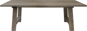 Masă de dining natur din lemn reciclat, H77/L200/W110 cm