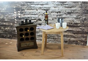 Dulap vinotecă maro număr sticle 9, 46x58 cm – Deco Pleasure