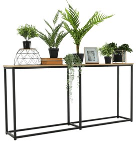 Consola in stil industrial, stejar   negru, BUSTA Maro