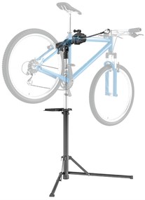 HOMCOM Stativ pentru Reparații Biciclete cu Înălțime Reglabilă, Rotativ 360° și Pliabil, 82x106x107-160 cm, Negru | Aosom Romania